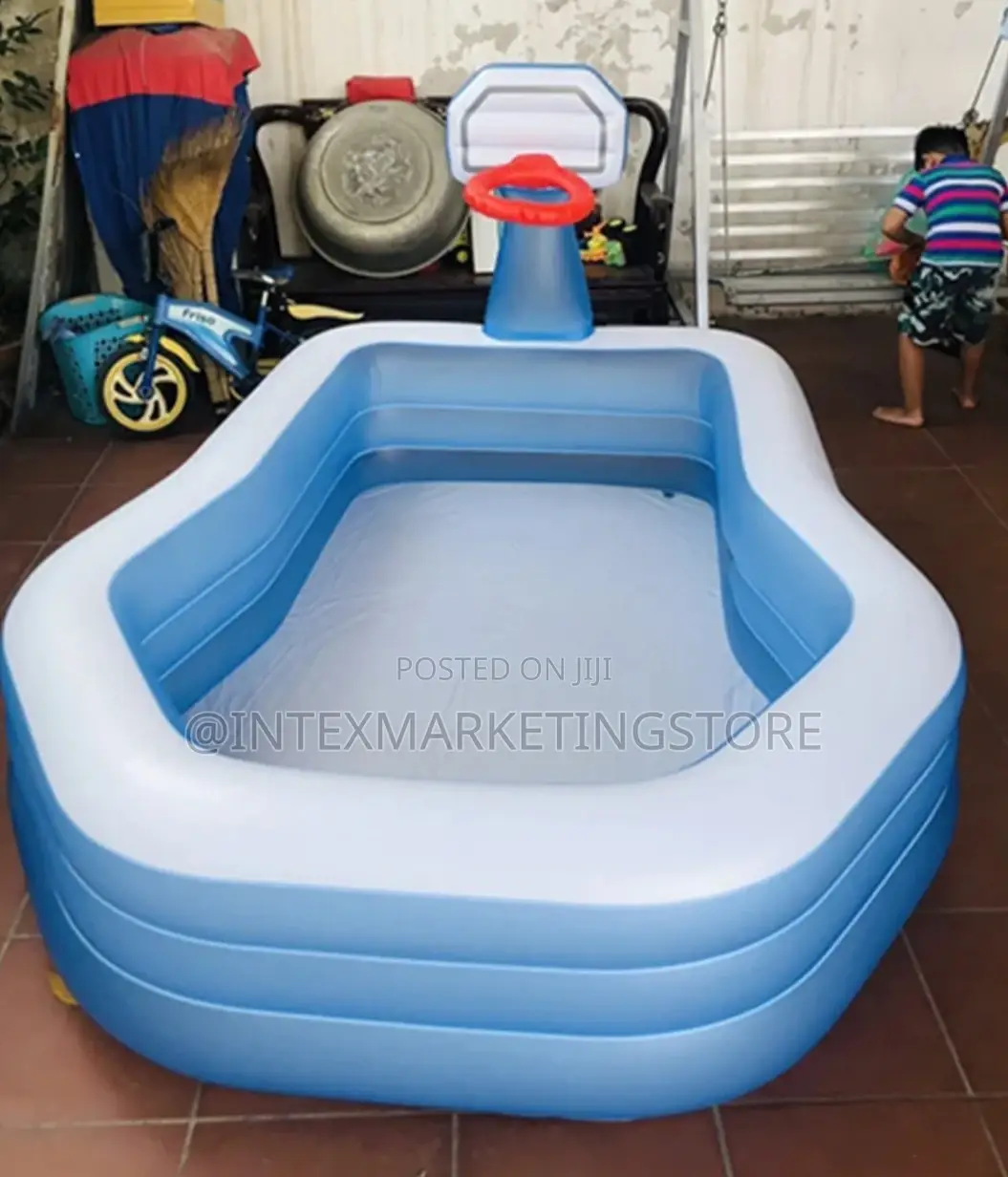 INTEX Swim Center Shootin Hoops Family Pool,