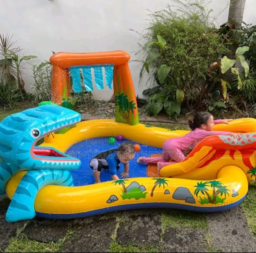 Dinosaur Inflatable Play Center W/ Slide