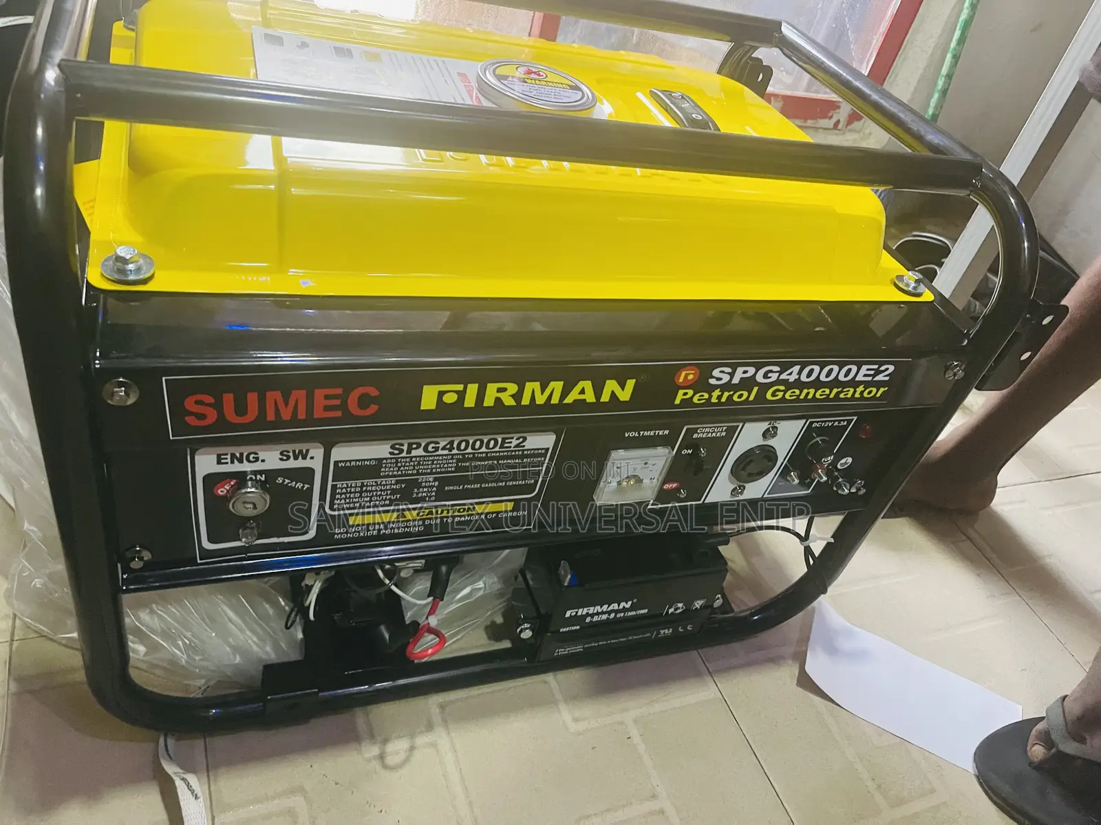 Brand New Firman 4000e2 Key and Manual Start