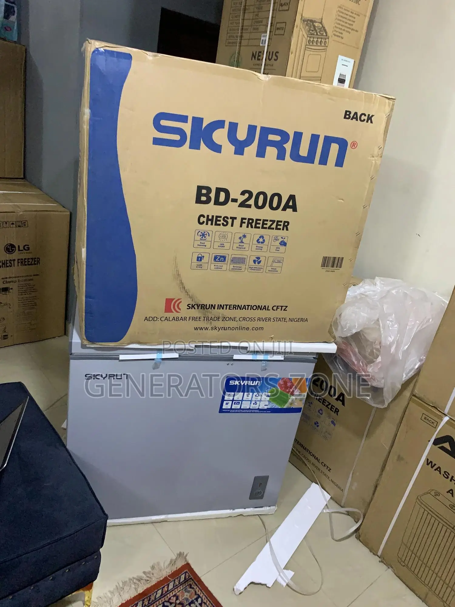 200ltr Chest Freezer Skyrun