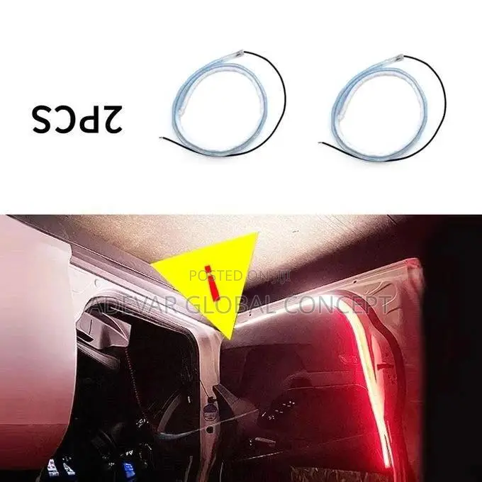 2x Car Door Opening Warning LED Lights Welcome Decor Lamp