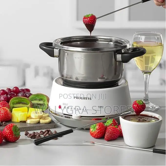 Progress Electric Swiss Fondue Set Dipping Forks Included