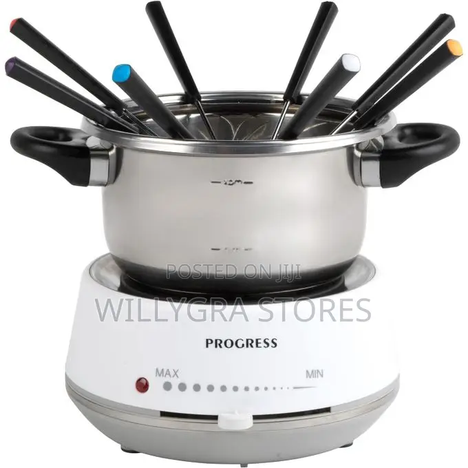 Progress Electric Swiss Fondue Set Dipping Forks Included