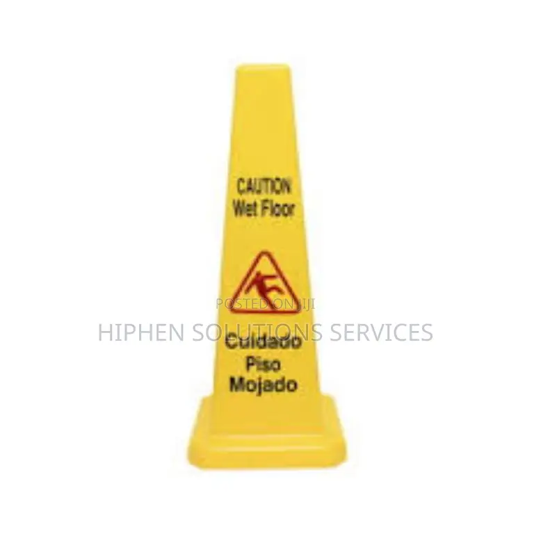 Safety Cone With “Caution Wet Floor