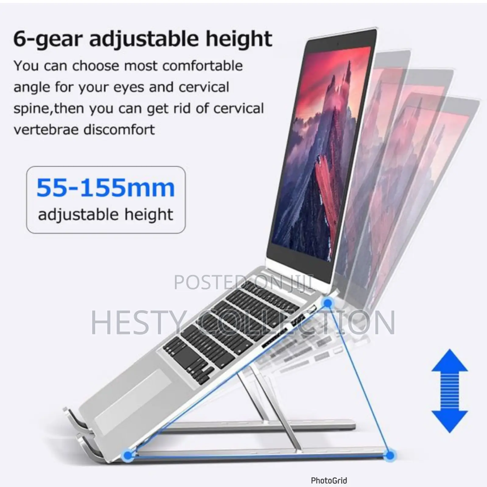 Adjustable Foldable Aluminum Alloy Laptop Stand Bracket