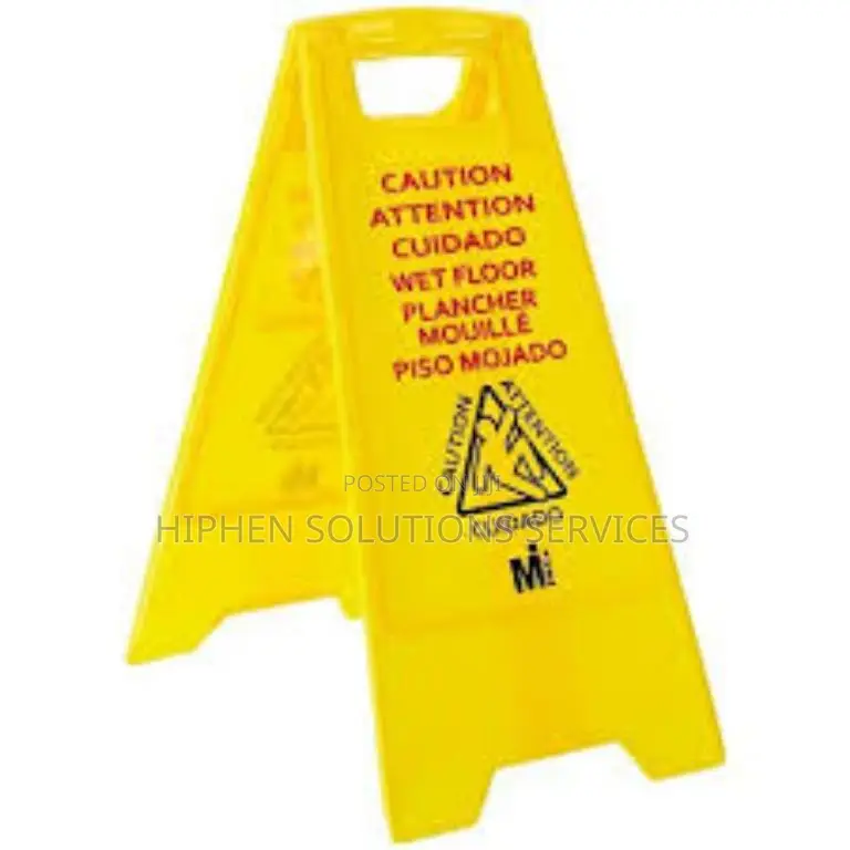Portable Caution Wet Floor - Floor Stand