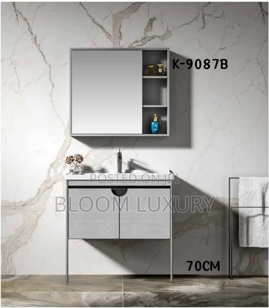 Bathroom or Dining Cabinet With Cabinet Mirror