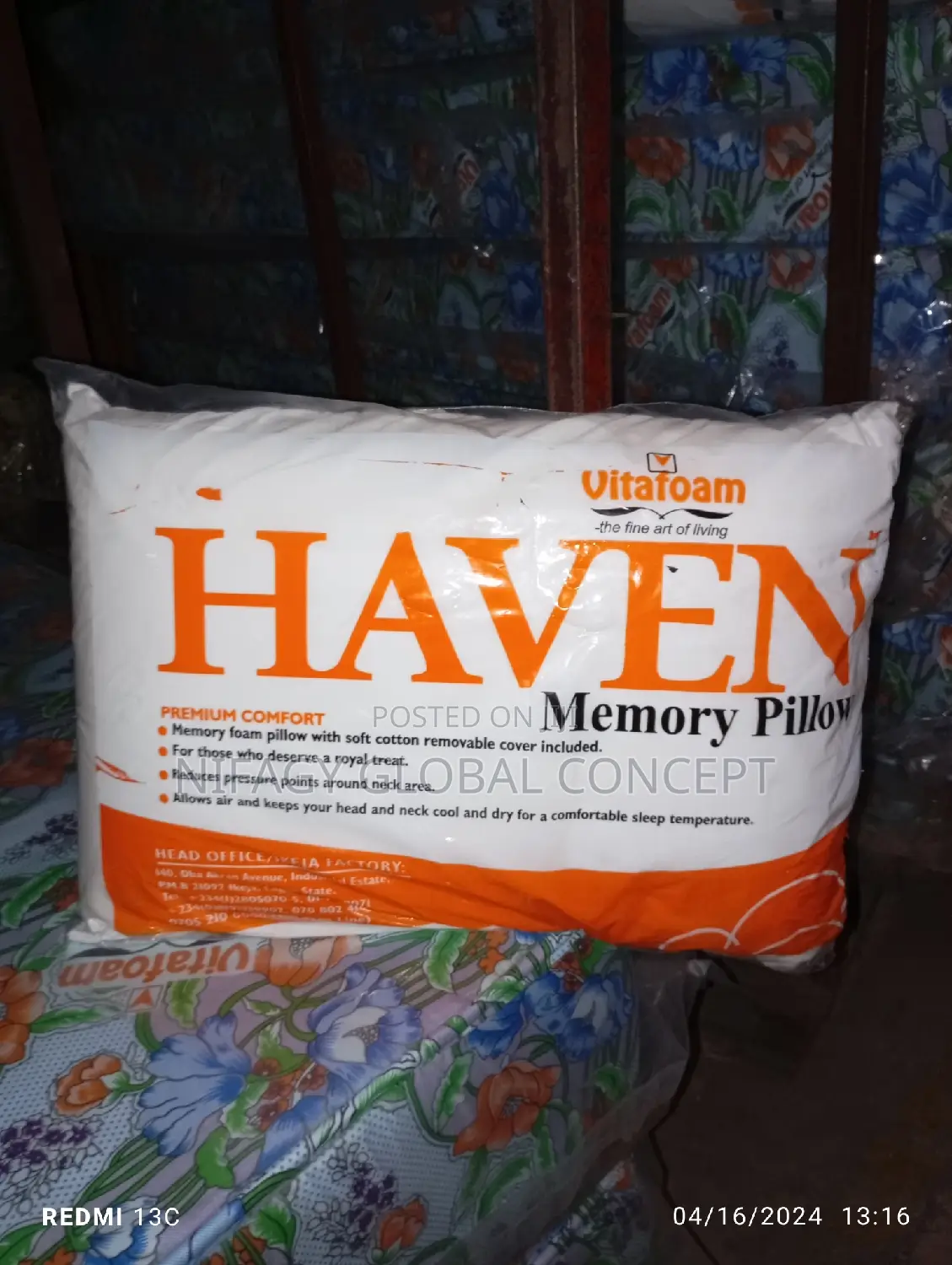 Brand New Haven Memory Pillow