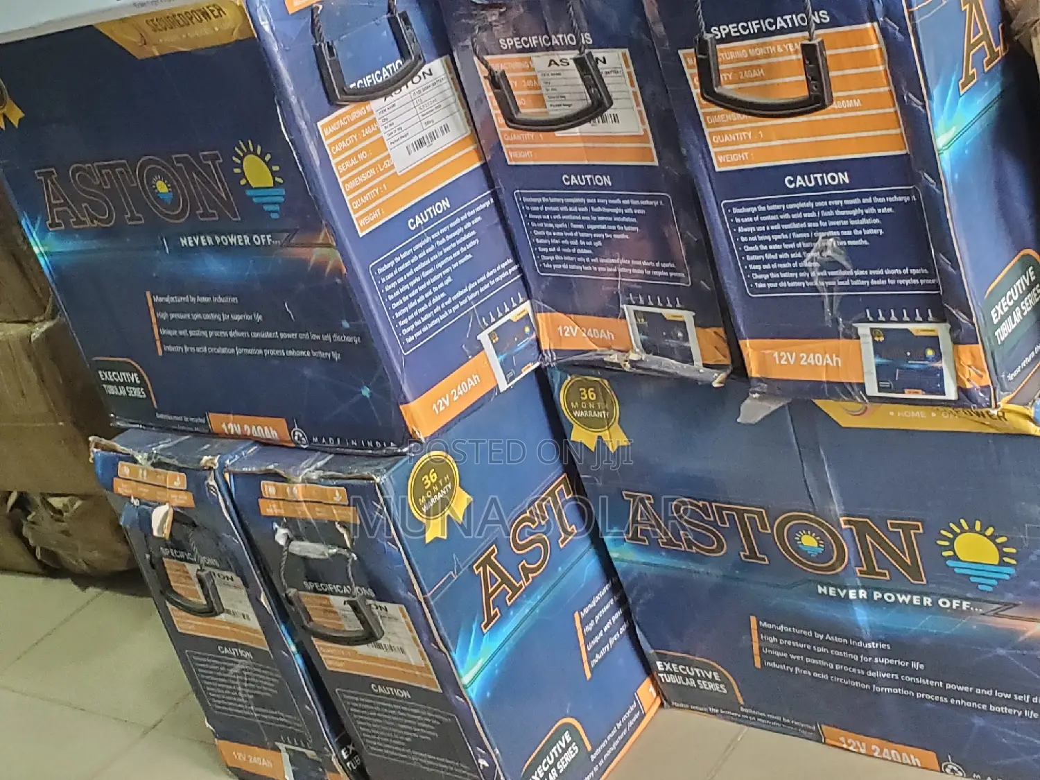 220ah 12v Aston Tubular Battery