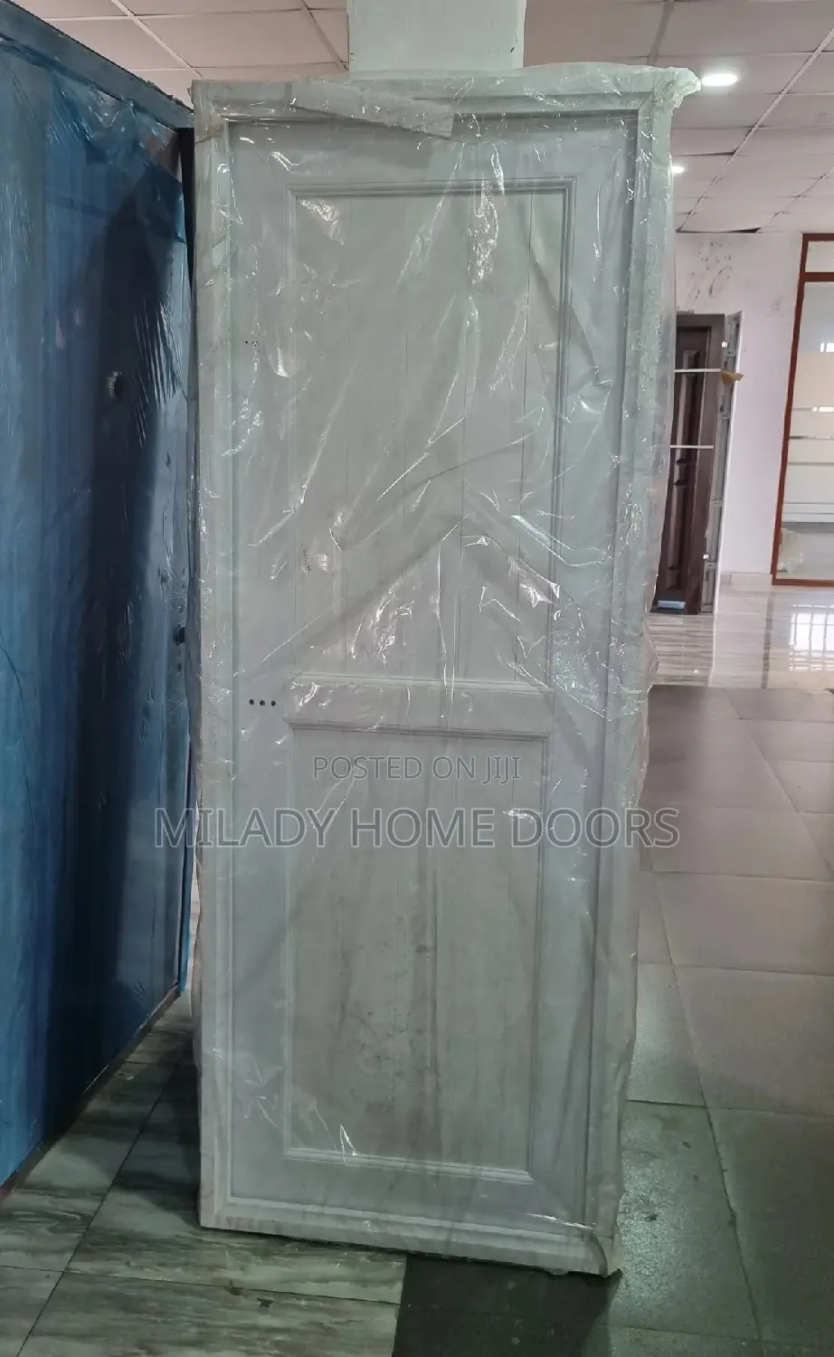 White PVC Toilet Bethroom Door