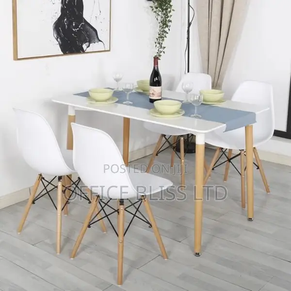 Rectangular Shape Dinning Table + 4 Chairs