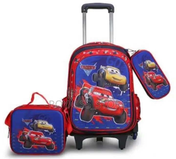 3in1 Trolley Backpack School Bag