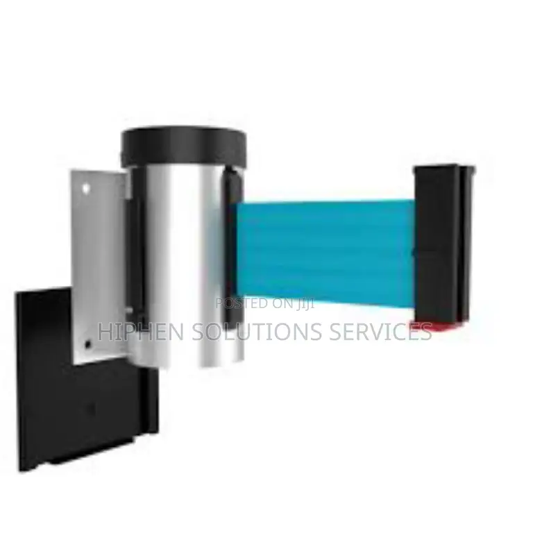 Control Barrier With Retractable Belt Braking System