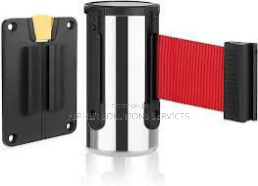 Wall Mount And Magnetic Mount Retractable Belt Barriers