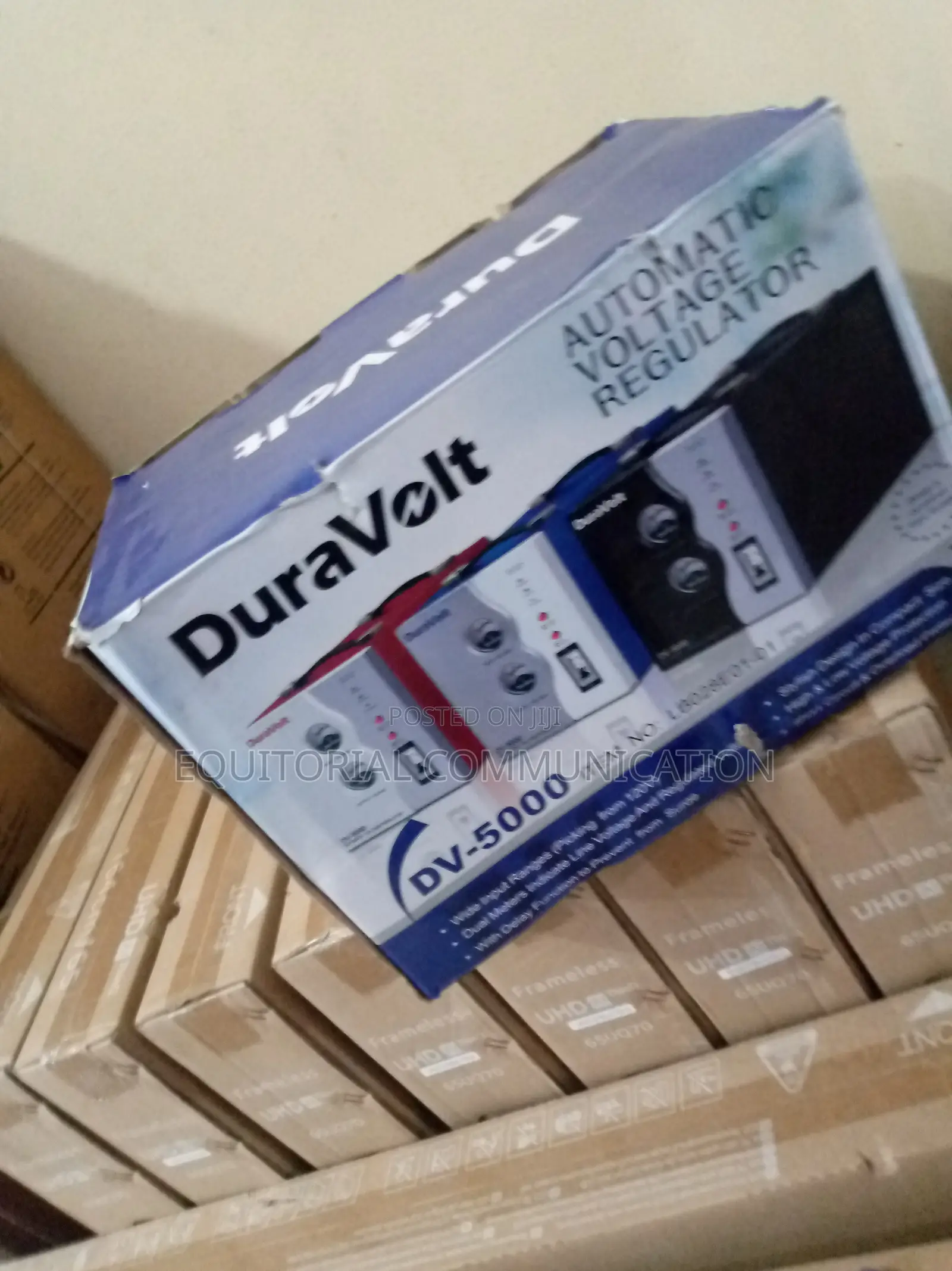 Duravolt Stabilizer - 5000watt Blue and White