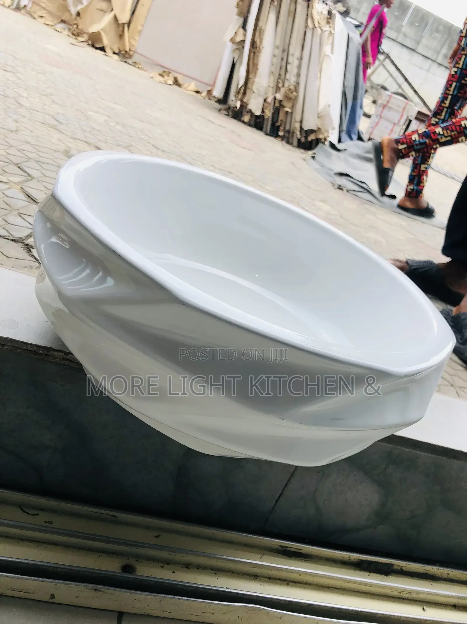Round White Basin