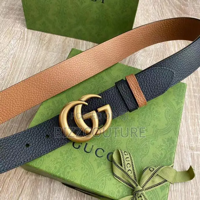 Original GUCCI Leather Belts Available in Store