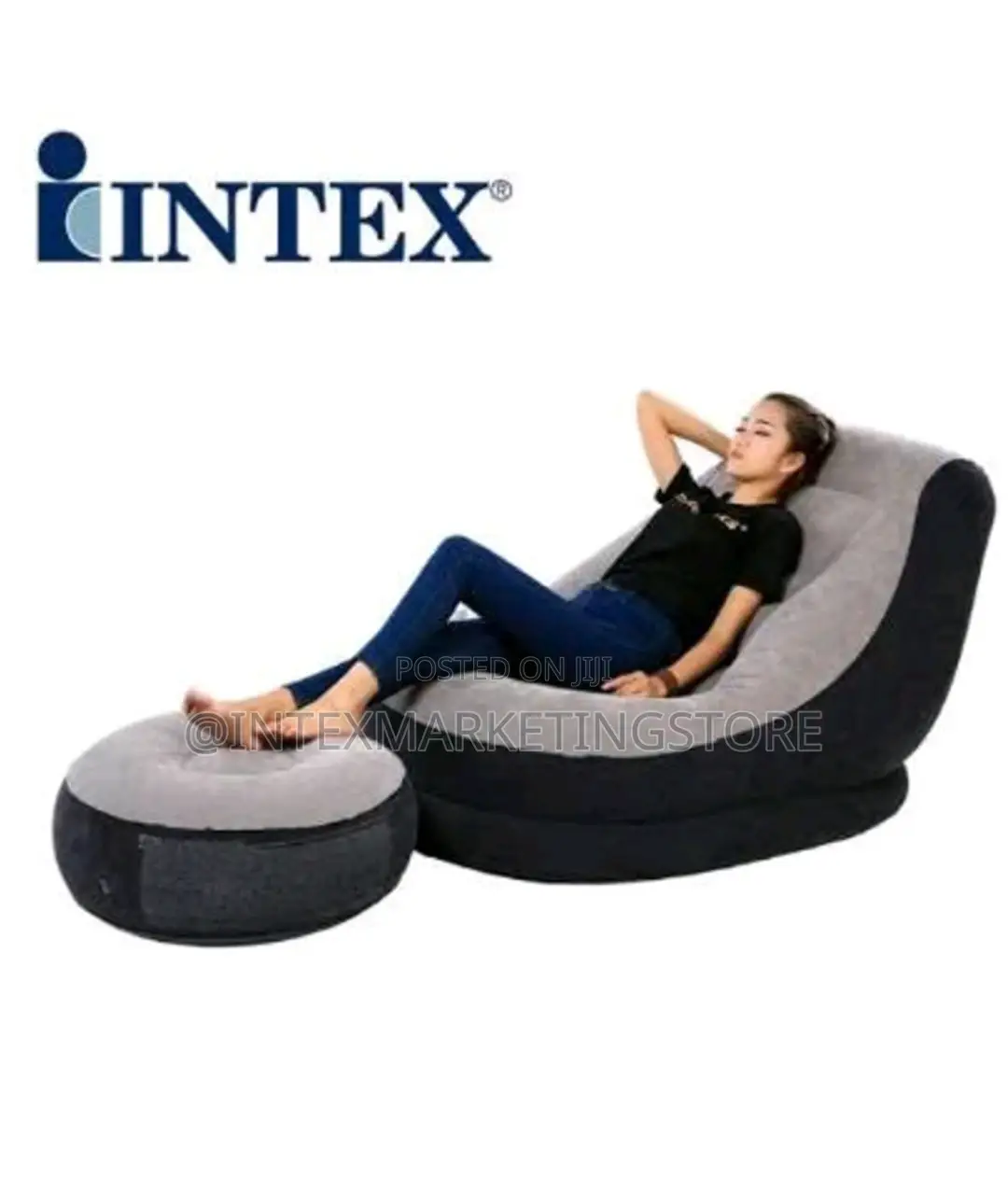 Intex Inflatable Ultra Lounge With Ottoman