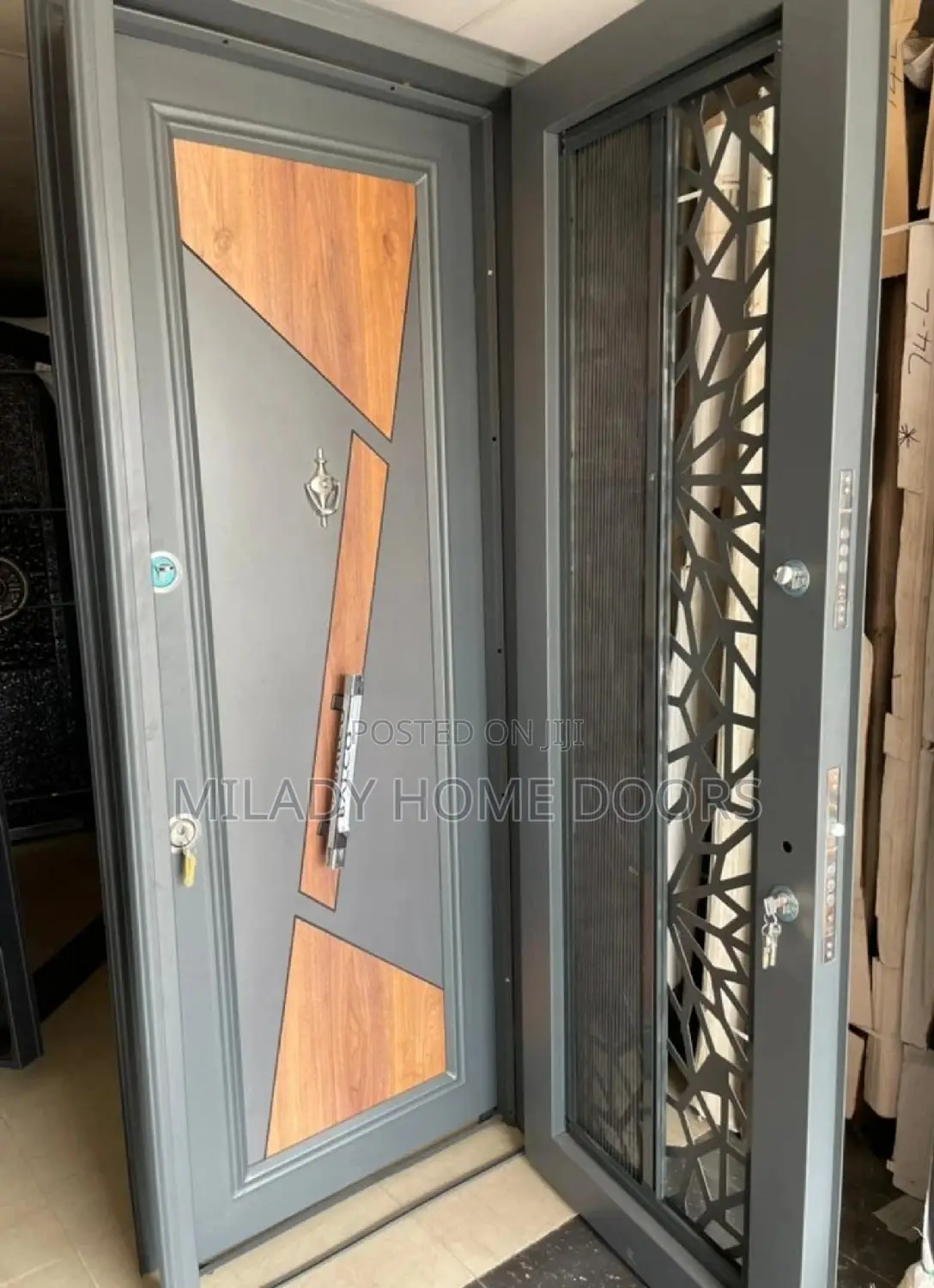 3ft Extra Height Burglary Door in Door With Net