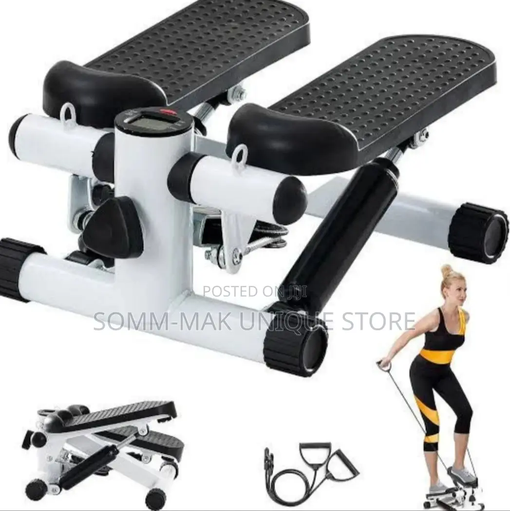 Mini Stepper Counting Exercise Machine With Resistance Band