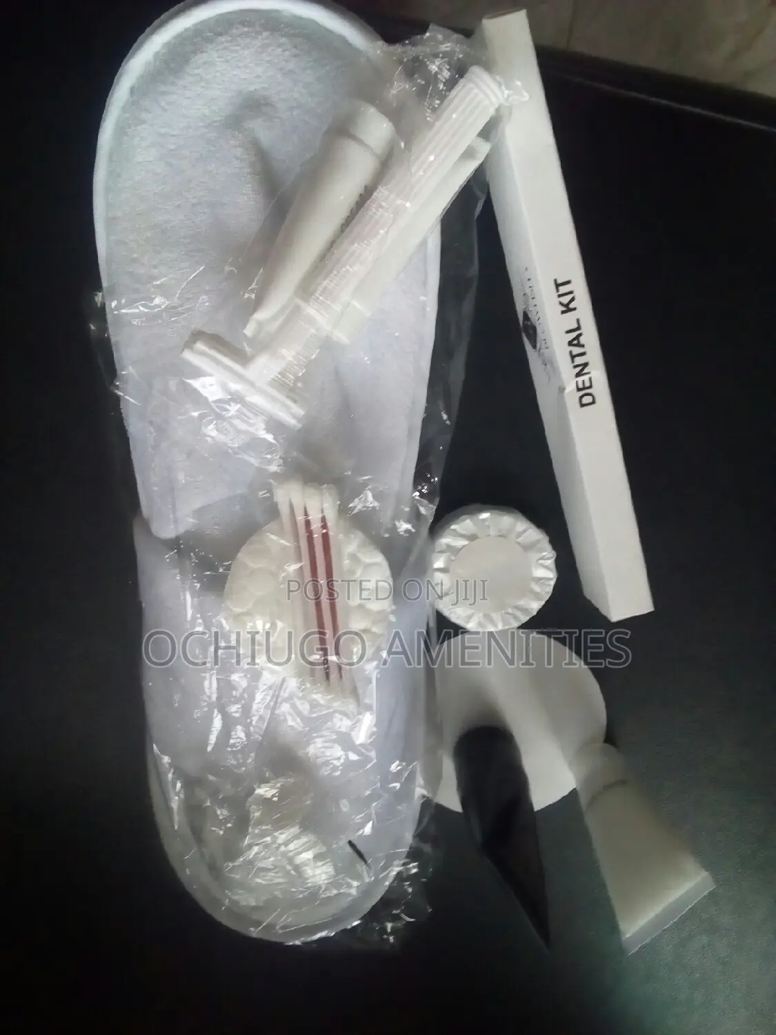 Dental Kit,Bath Gel, Shaving Kit, Slippers - Hotel Amenitoes