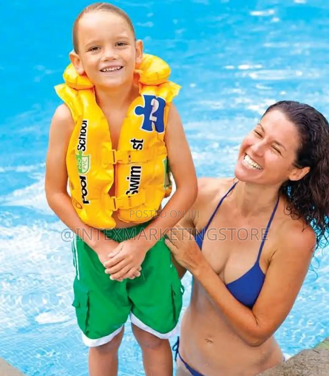 Intex Deluxe Pool Swim Vest, Yellow