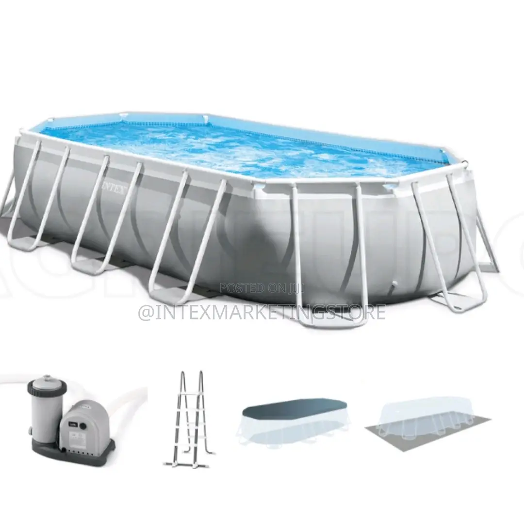 Ntex Prism Frame Oval Pool Set 20ft X 10ft X 48"