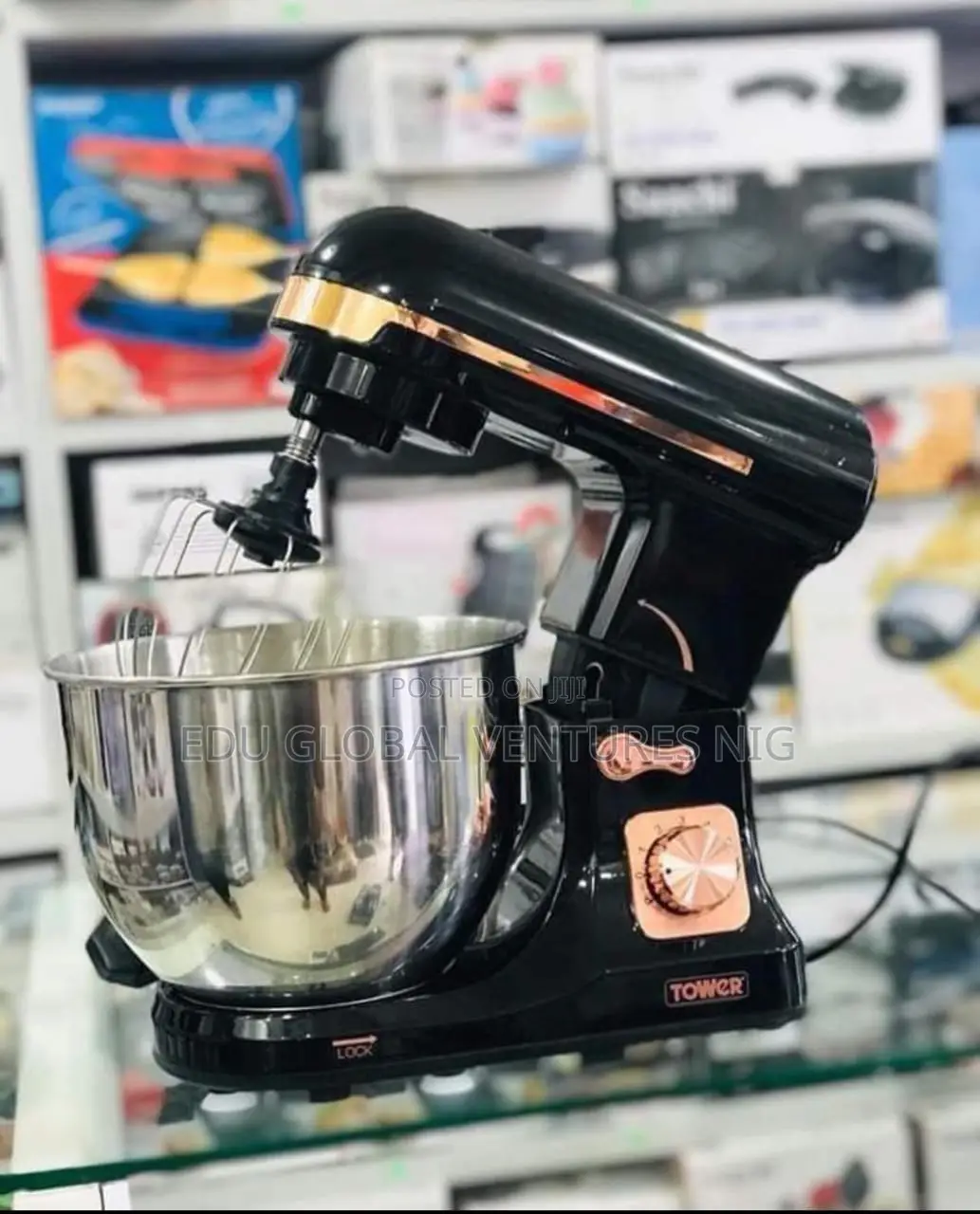 Tower 5litres Stainless Steel Bowl Cake Mixer, 1000watts.