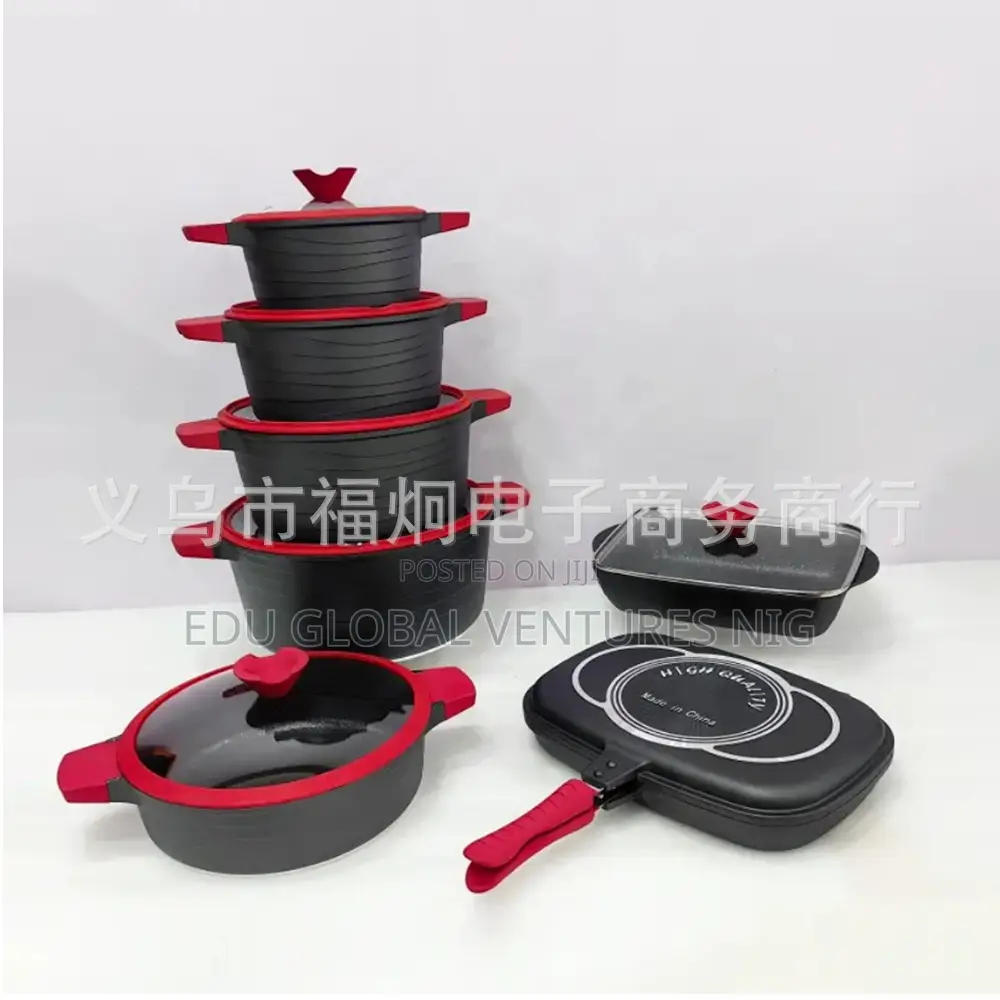 UCC LIFE 14 Pieces Granite Cookware Set.