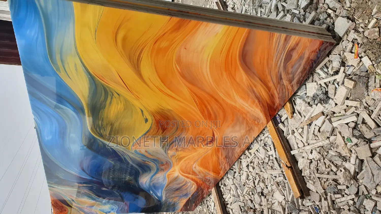 Italian Onyx Nano Wavo Quartz Marble Slab
