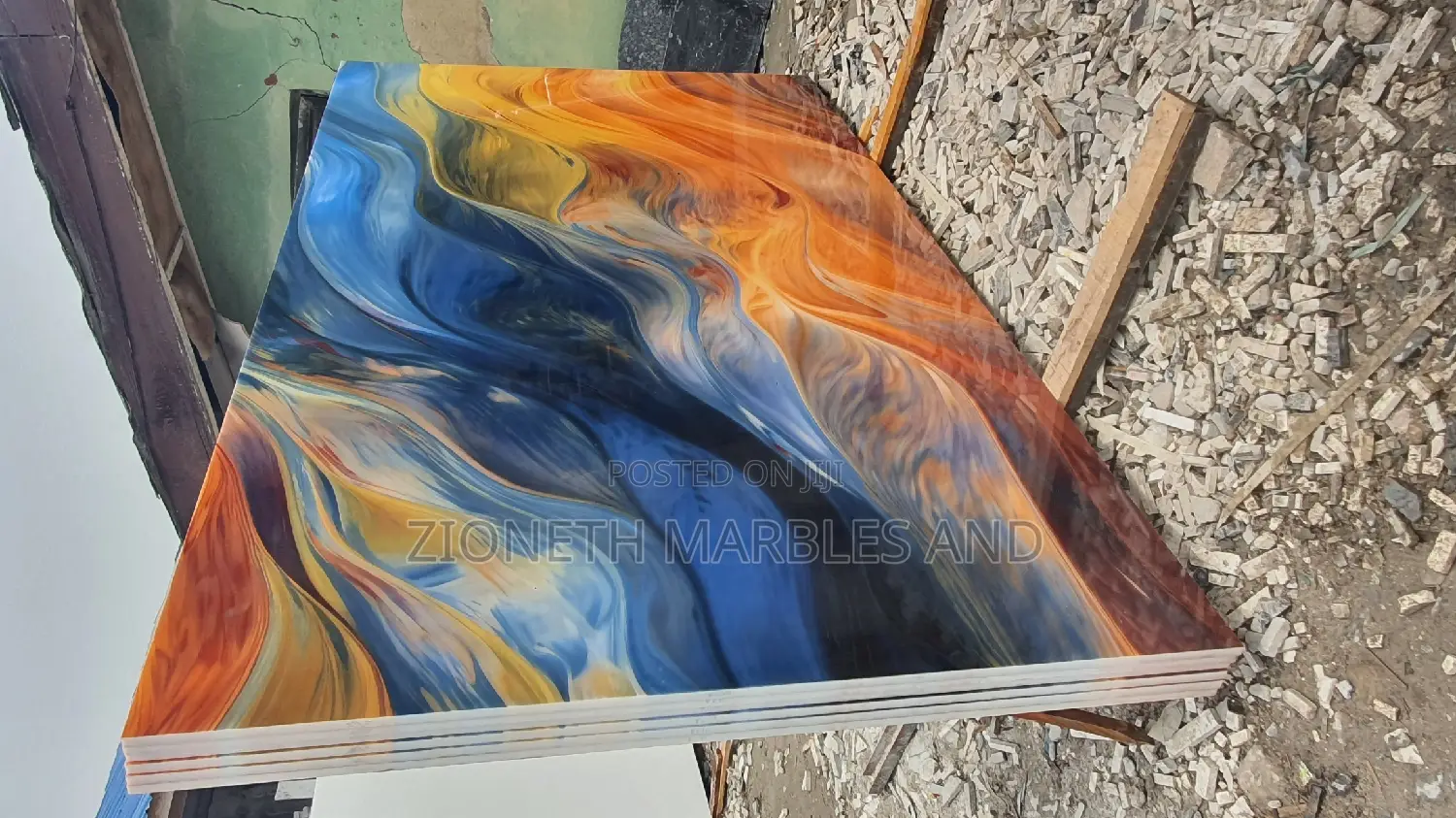 Italian Onyx Nano Wavo Quartz Marble Slab