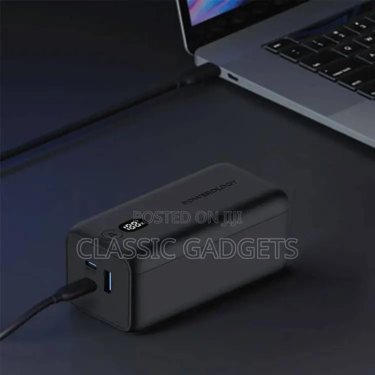 Powerology 20000mah 65W PD Onyx Fast Charging Power Bank