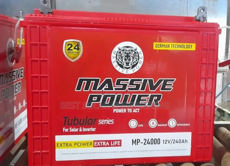 240ah 12v Massive Power Tubular Battery