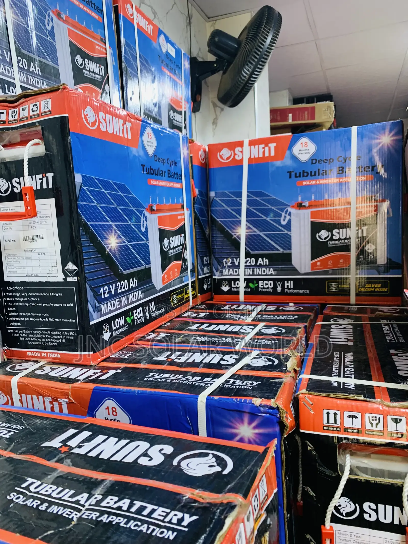 220ah/12v Sunfit Tubular Battery