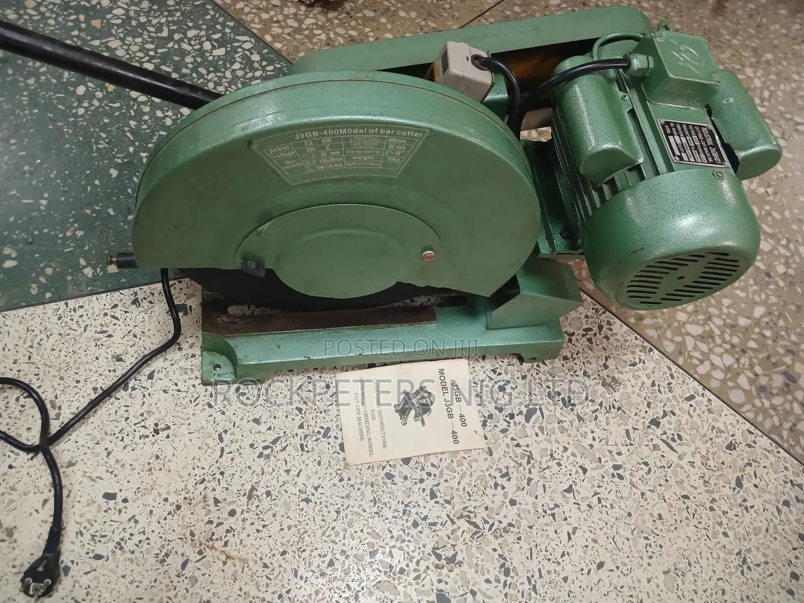 J3gb-400 High Speed Grinding Wheel Cut Off Machine