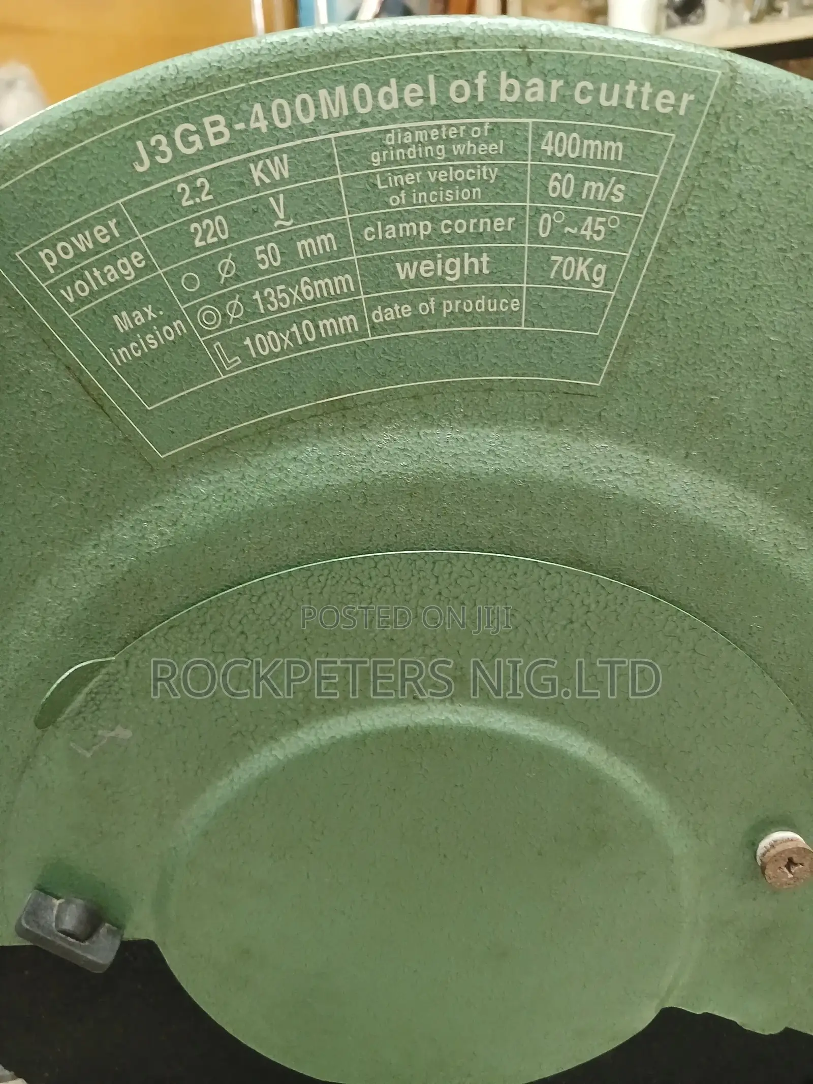 J3gb-400 High Speed Grinding Wheel Cut Off Machine