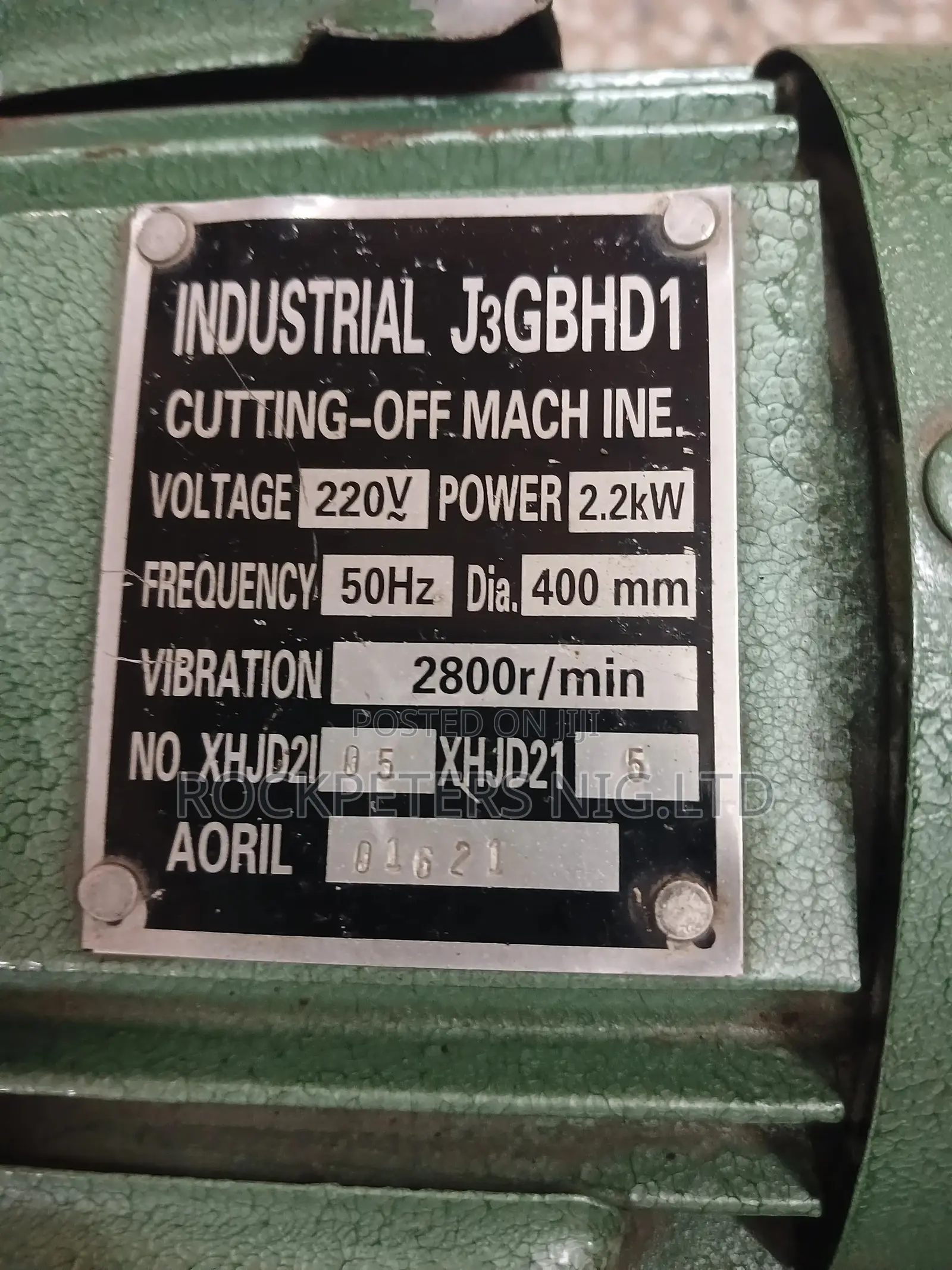 J3gb-400 High Speed Grinding Wheel Cut Off Machine