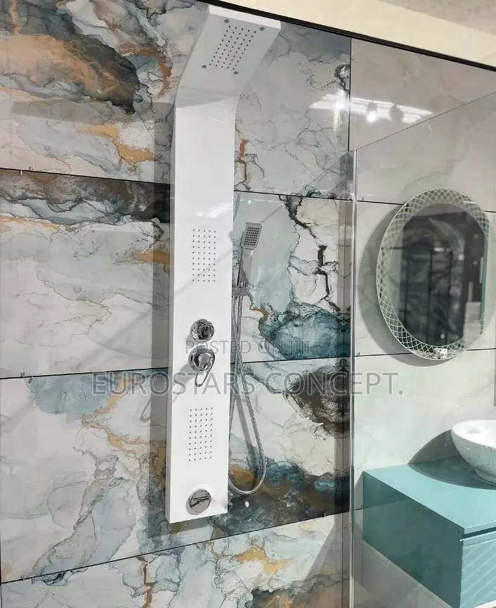 White Shower Panel