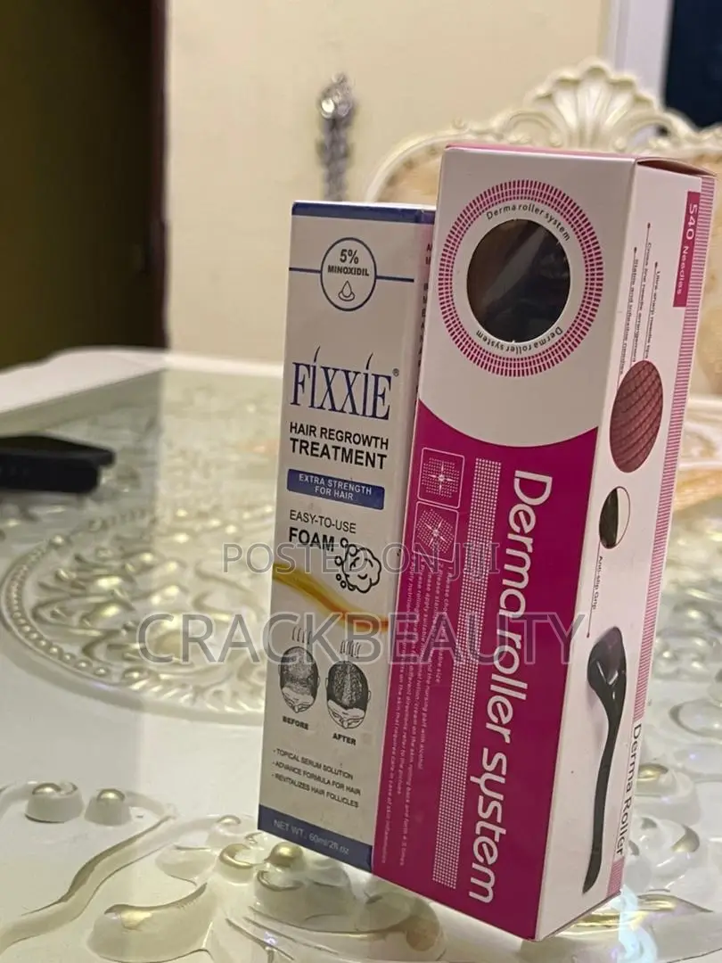5% Fixxie Minioxidle Foam and Derma Roller