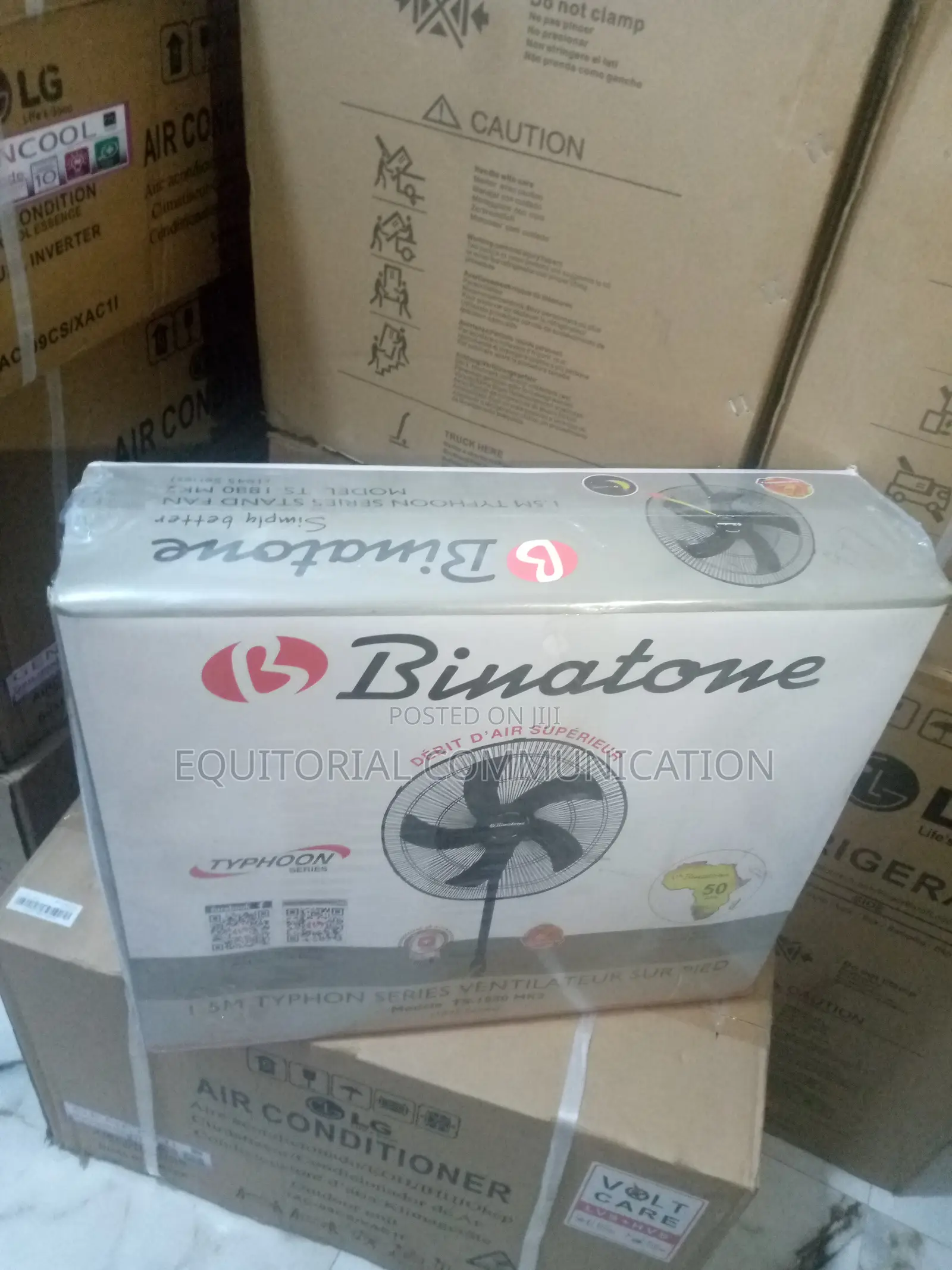 Binatone Standing Fan 18inches Black