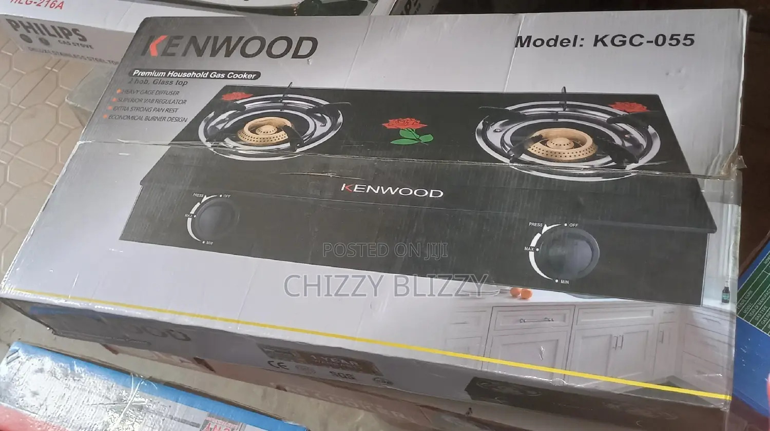 Kenwood Thick Table Top Glass Gas Cooker With Two Hobs