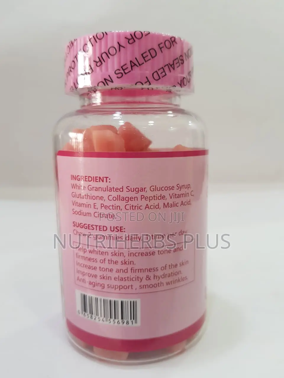 Glutathione Skin Whitening Gummies: Smooth Wrinkles.