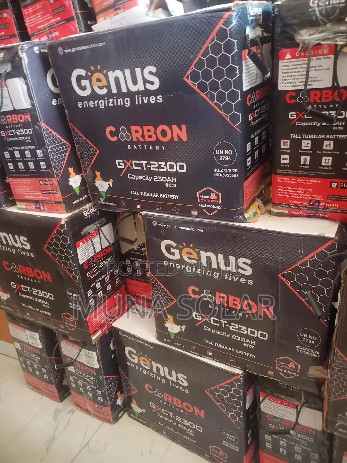 220ah 12v Genus Tubular Battery