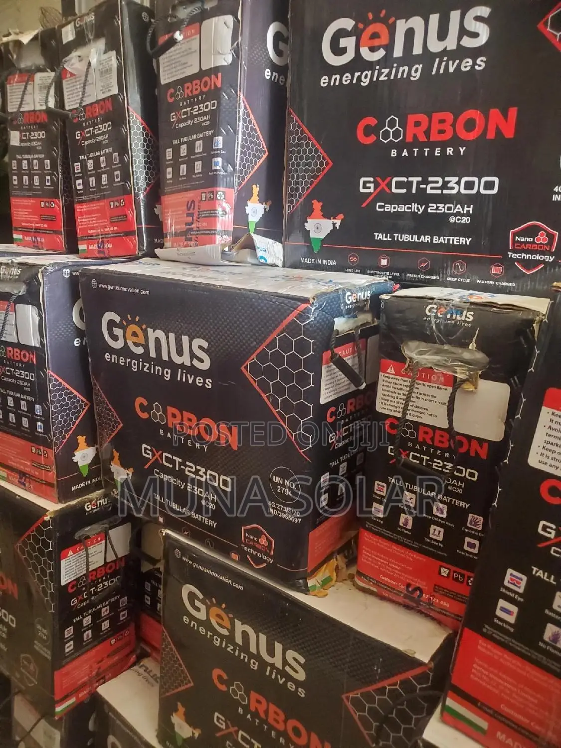 220ah 12v Genus Tubular Battery
