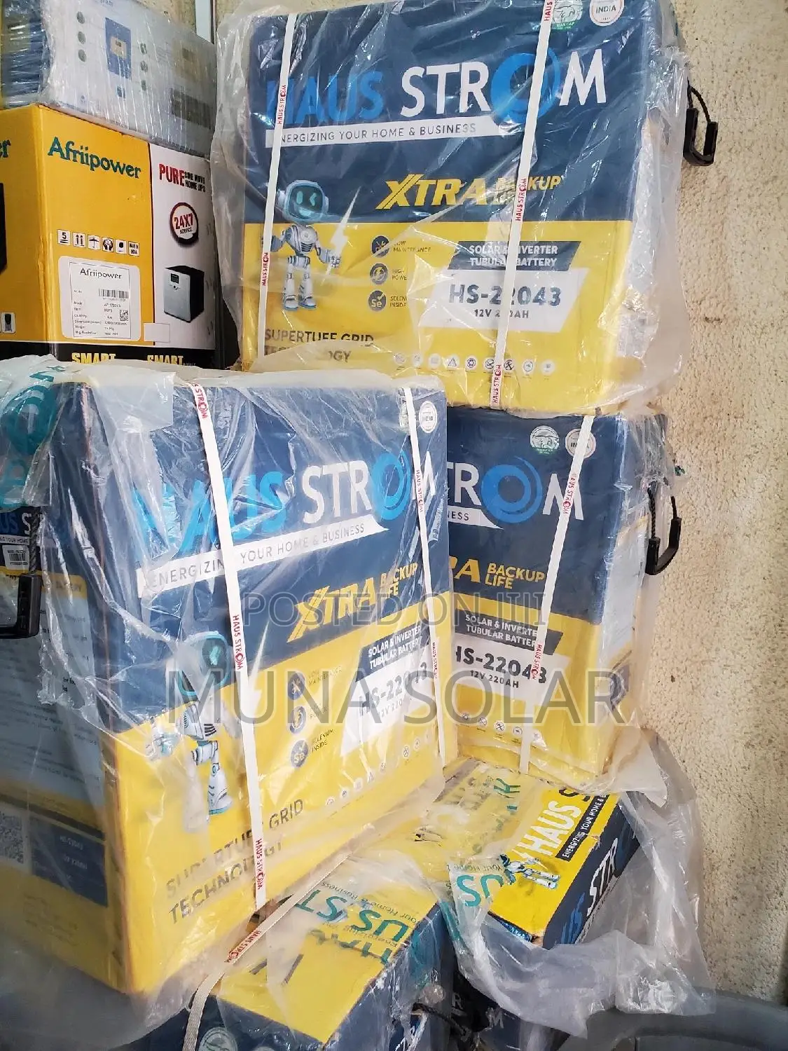 220ah 12v Haustrom Tubular Battery