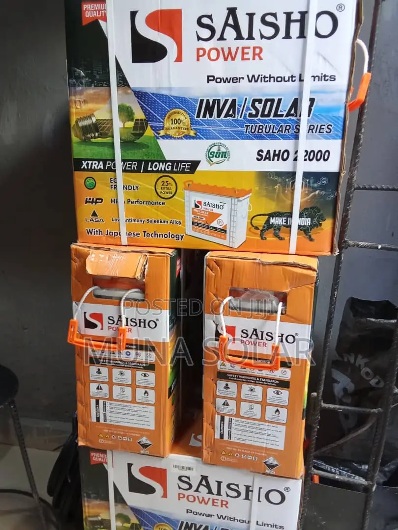 220ah 12v Saisho Tubular Battery
