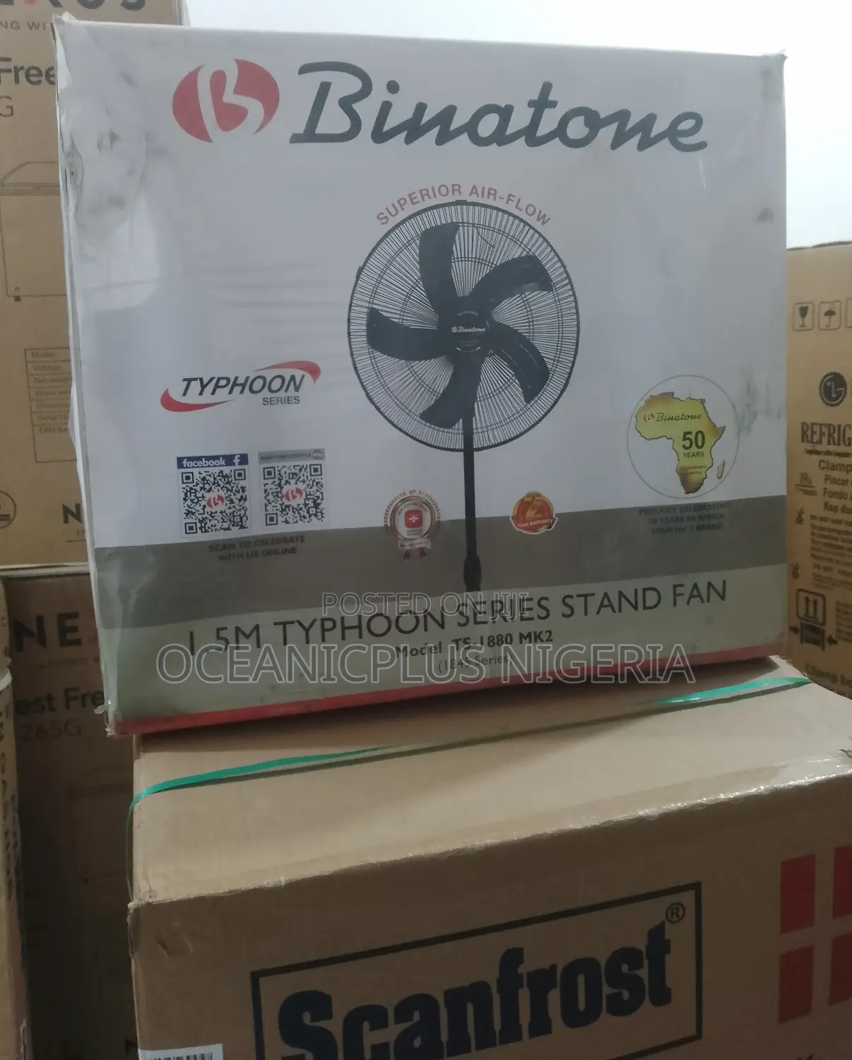 Quality 18 Inches Binatone Non-Rechargeable Standing Fan