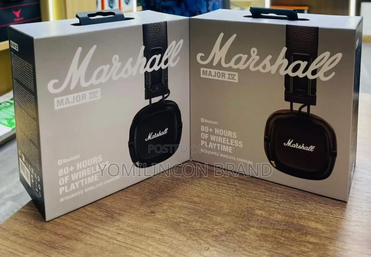 Marshall Major IV on-Ear Bluetooth Headphone, Black