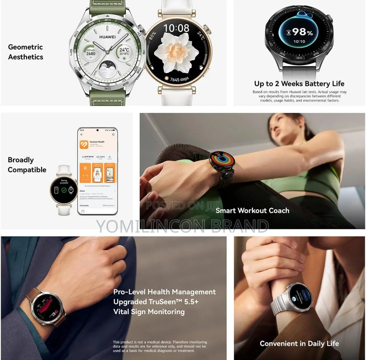 HUAWEI Watch GT 4 B19F 46mm Bluetooth Smartwatch 1.43"