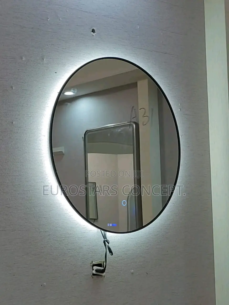 Black Mirror With Back LED Lights
